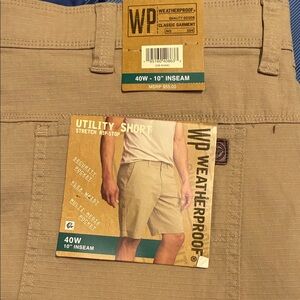 Weatherproof Men's Khaki Cargo Shorts